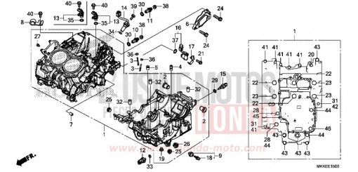 CARTER MOTEUR CRF1000A2K de 2019